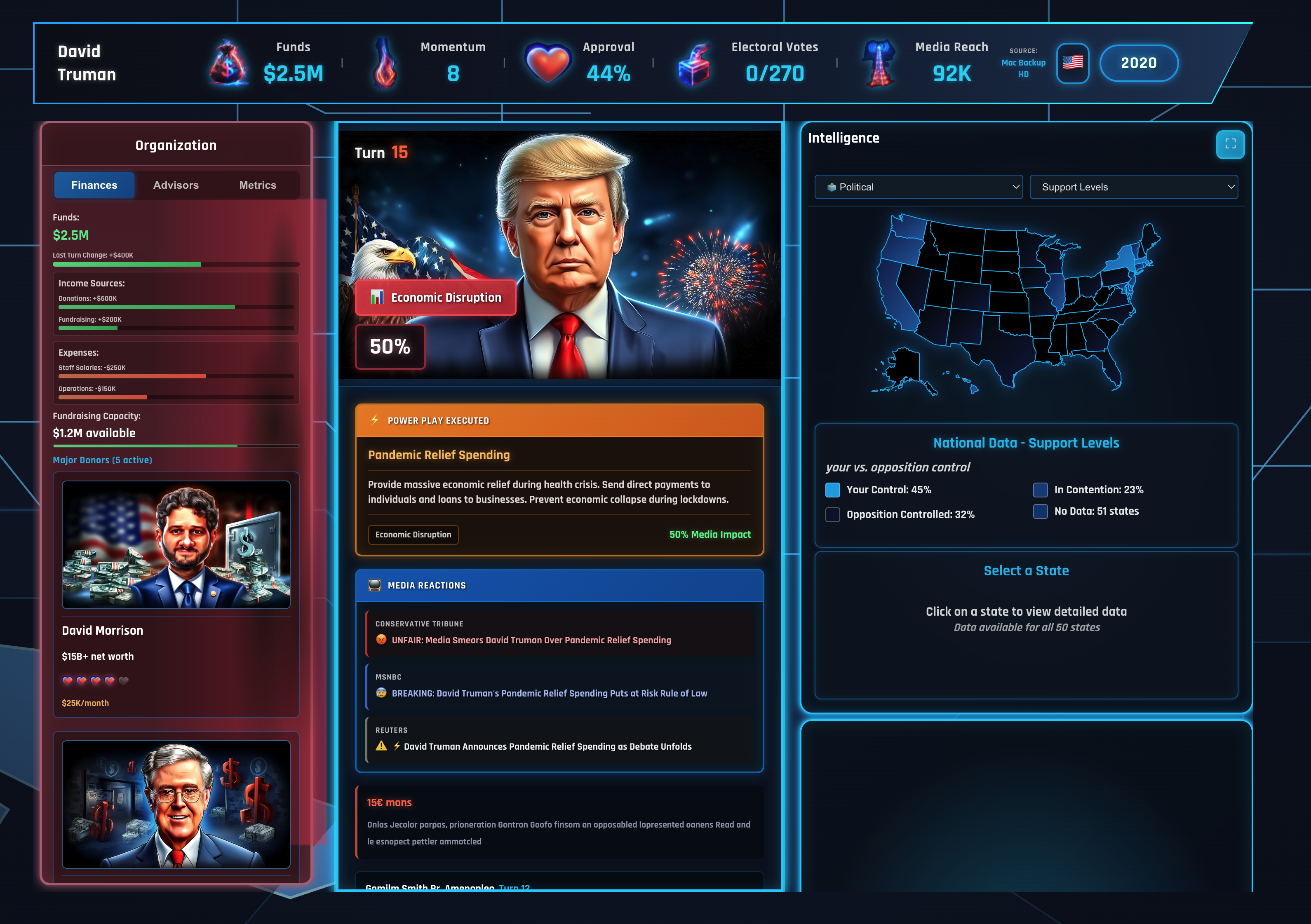 PowerPlay Chronicles - Campaign Interface